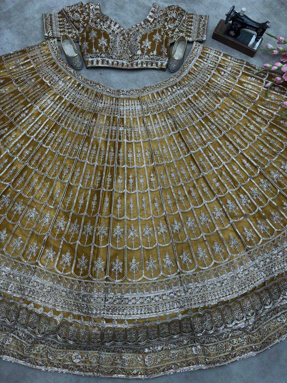 Ynf Net KESH533 5082 Lehengas Wholesale Fancy Lehenga Embroidered Lehenga Lehenga For Engagement Sequins Lehenga Manufacturer