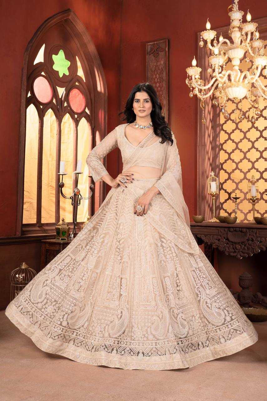 Ynf Net KESH533 5099 Lehengas Wholesale Fancy Lehenga Embroidered Lehenga Lehenga For Engagement Sequins Lehenga Lehenga With Cancan Manufacturer