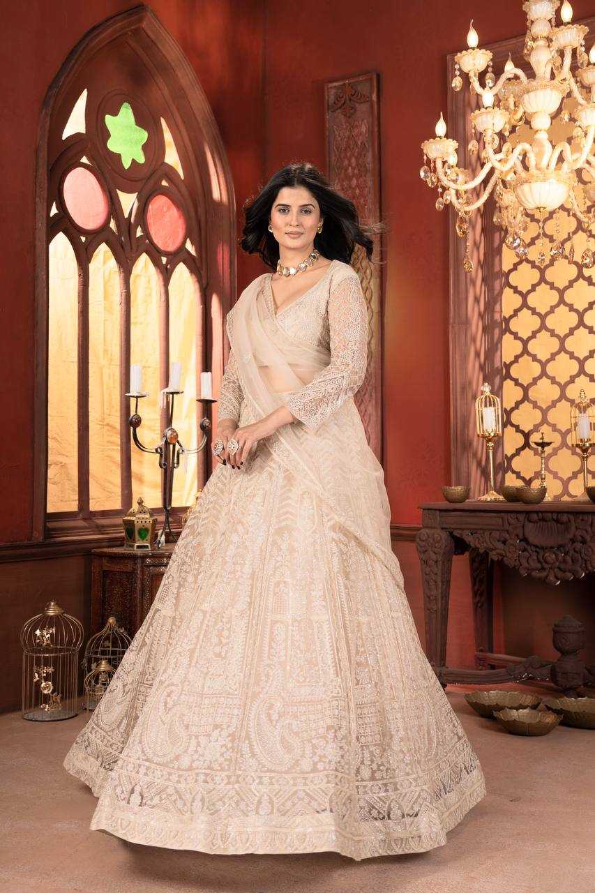 Ynf Net KESH533 5099 Lehengas Wholesale Fancy Lehenga Embroidered Lehenga Lehenga For Engagement Sequins Lehenga Lehenga With Cancan Manufacturer