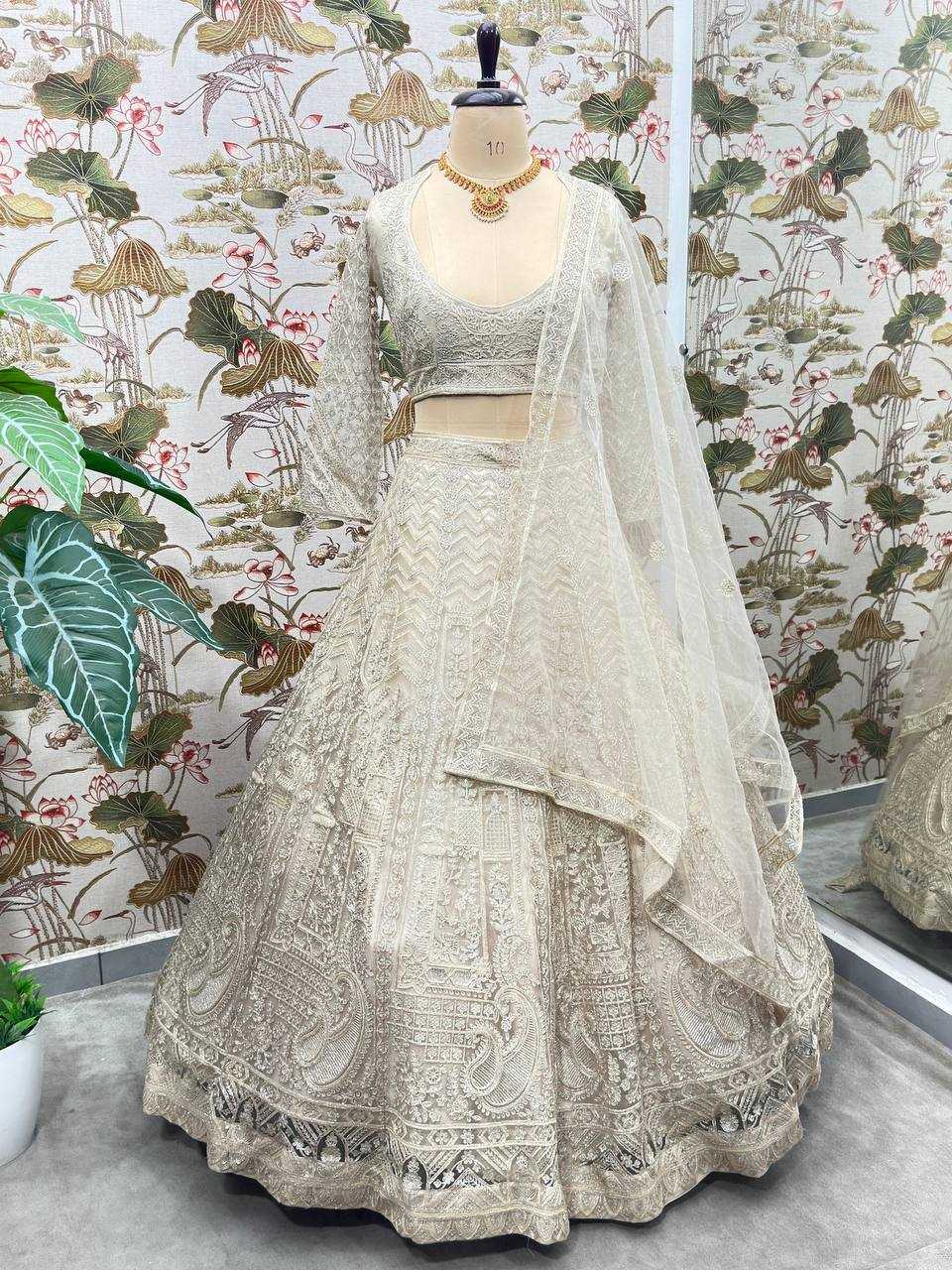 Ynf Net KESH533 5099 Lehengas Wholesale Fancy Lehenga Embroidered Lehenga Lehenga For Engagement Sequins Lehenga Lehenga With Cancan Manufacturer