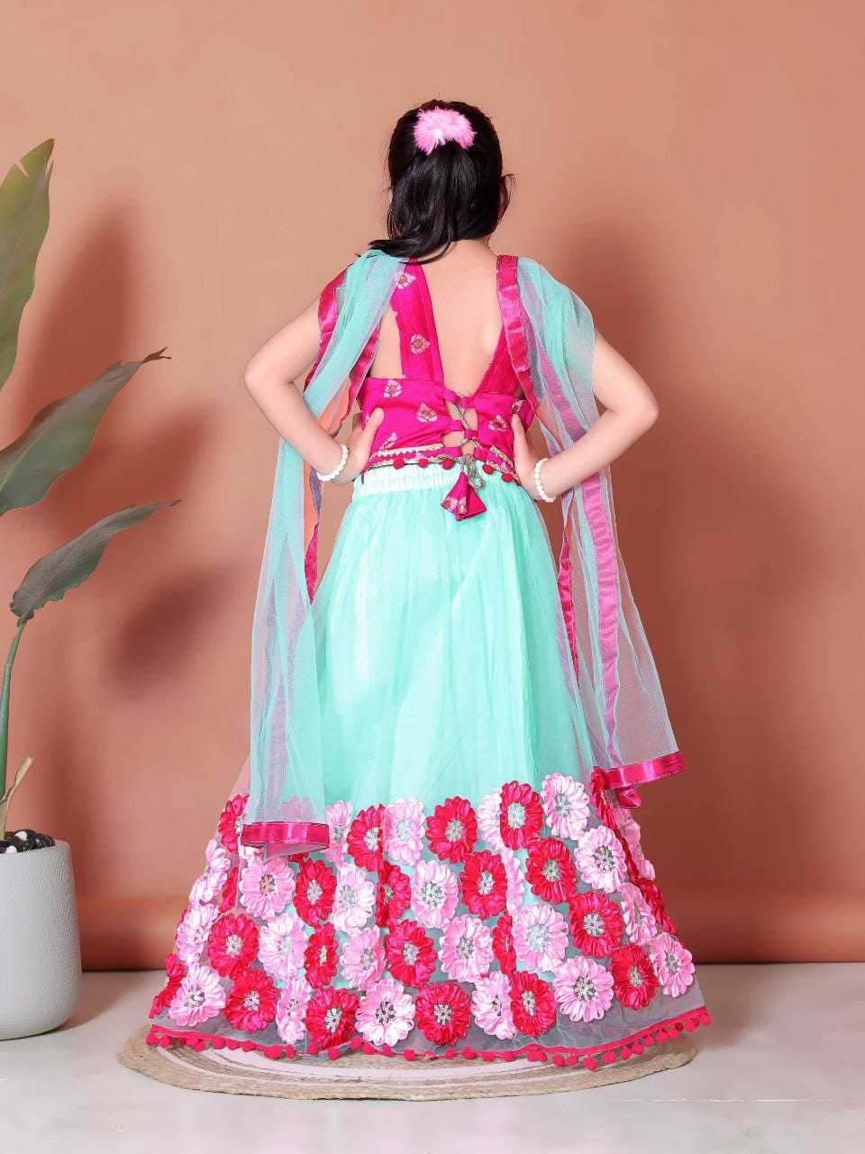 Ynf Net RIN222 112 Kids Wear Wholesale Kids Lehenga Kids Lehenga Choli Baby Girl Lehenga Manufacturer