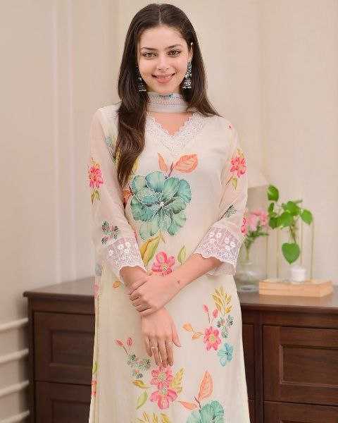 Ynf Nylon KESH529 MADHURI Kurti Wholesale Festive Kurtis Party Wear Kurtis Kurti Bottom With Dupatta Embroidered Kurtis Manufacturer