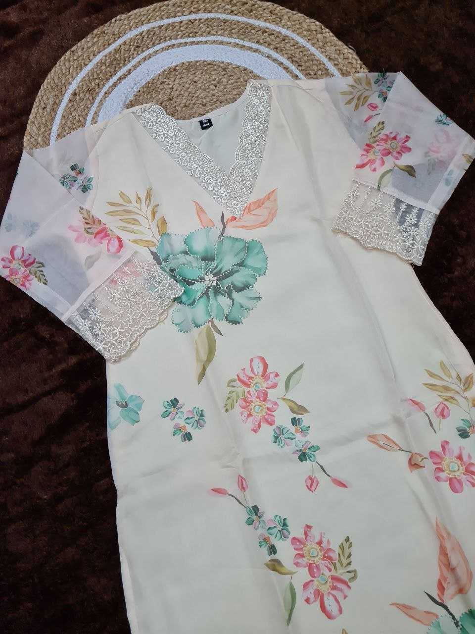 Ynf Nylon KESH529 MADHURI Kurti Wholesale Festive Kurtis Party Wear Kurtis Kurti Bottom With Dupatta Embroidered Kurtis Manufacturer