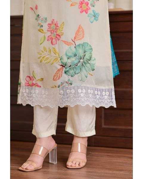 Ynf Nylon KESH529 MADHURI Kurti Wholesale Festive Kurtis Party Wear Kurtis Kurti Bottom With Dupatta Embroidered Kurtis Manufacturer