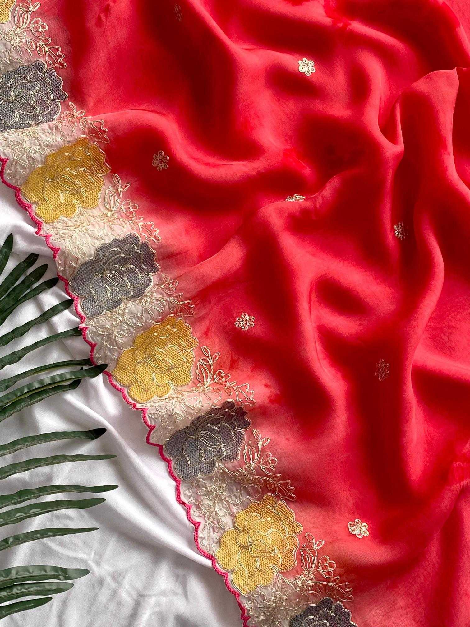 Ynf Organza KESH249 Mukti Sarees Wholesale Designer Sarees Organza Sarees Embroidered Sarees Manufacturer