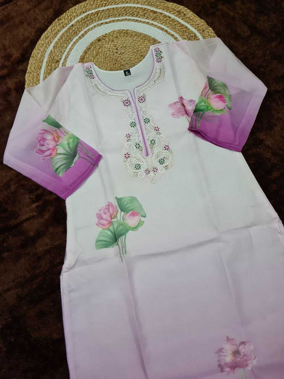 Ynf Organza KESH529 KASHVI Kurti Wholesale Casual Kurtis Festive Kurtis Party Wear Kurtis Embroidered Kurtis Manufacturer