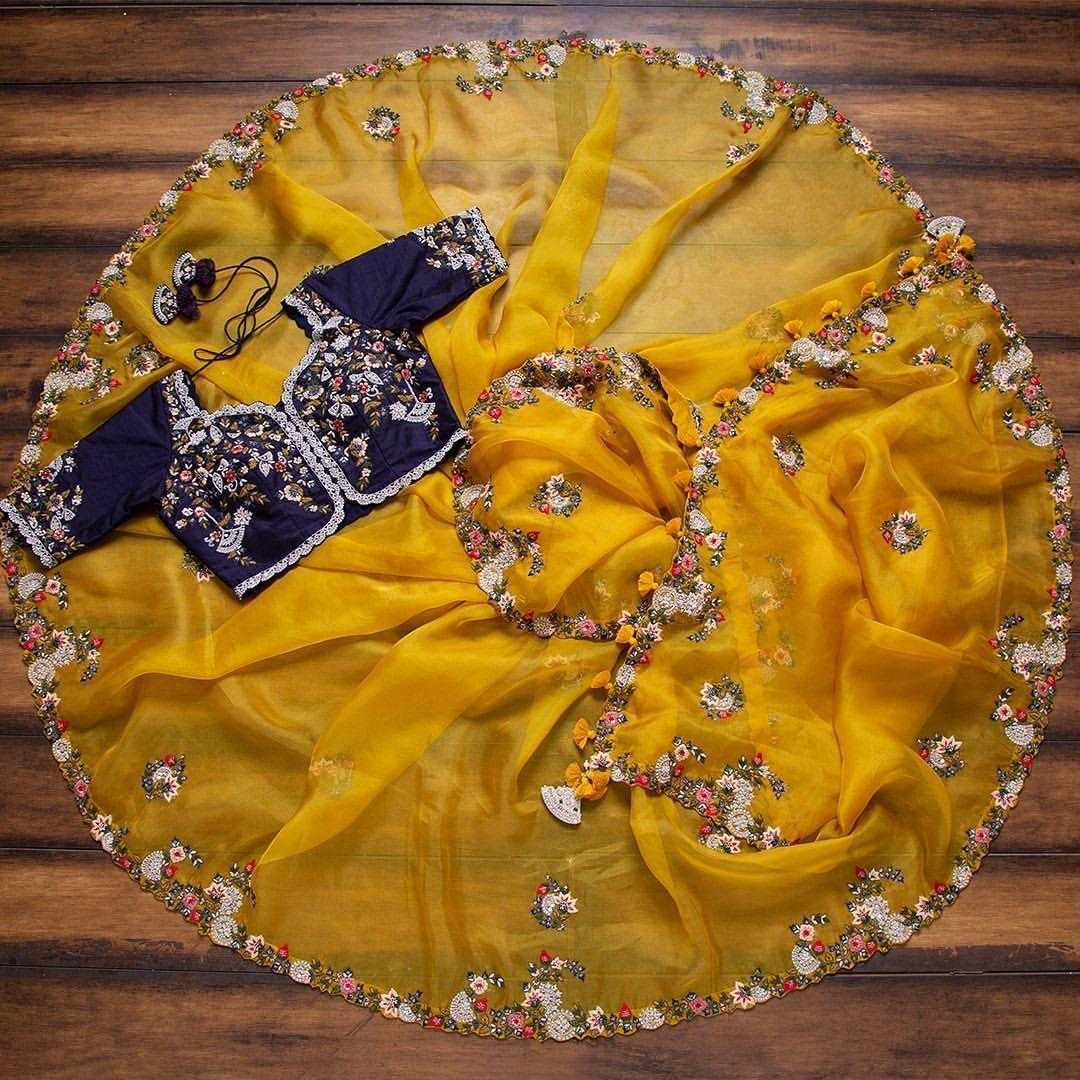 Ynf Organza RIN222 Mahi Sarees Wholesale Designer Sarees Organza Sarees Embroidered Sarees Manufacturer