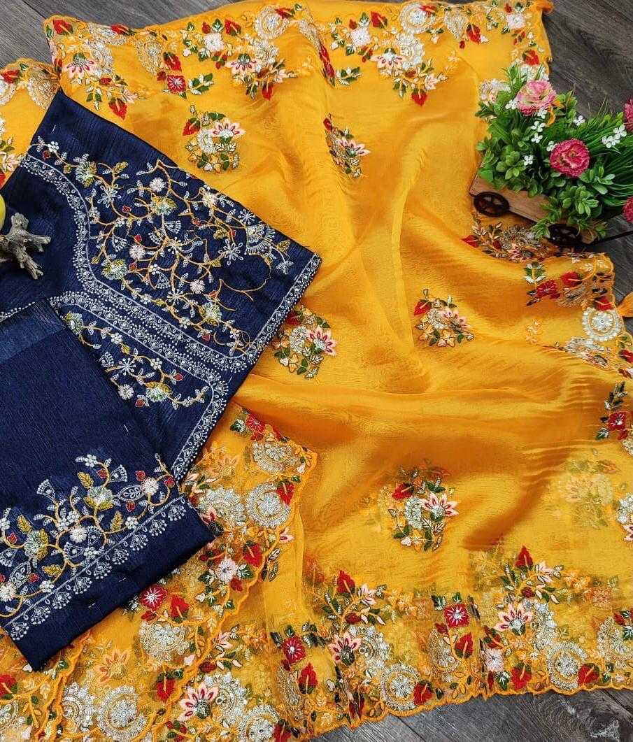 Ynf Organza RIN222 Mahi Sarees Wholesale Designer Sarees Organza Sarees Embroidered Sarees Manufacturer