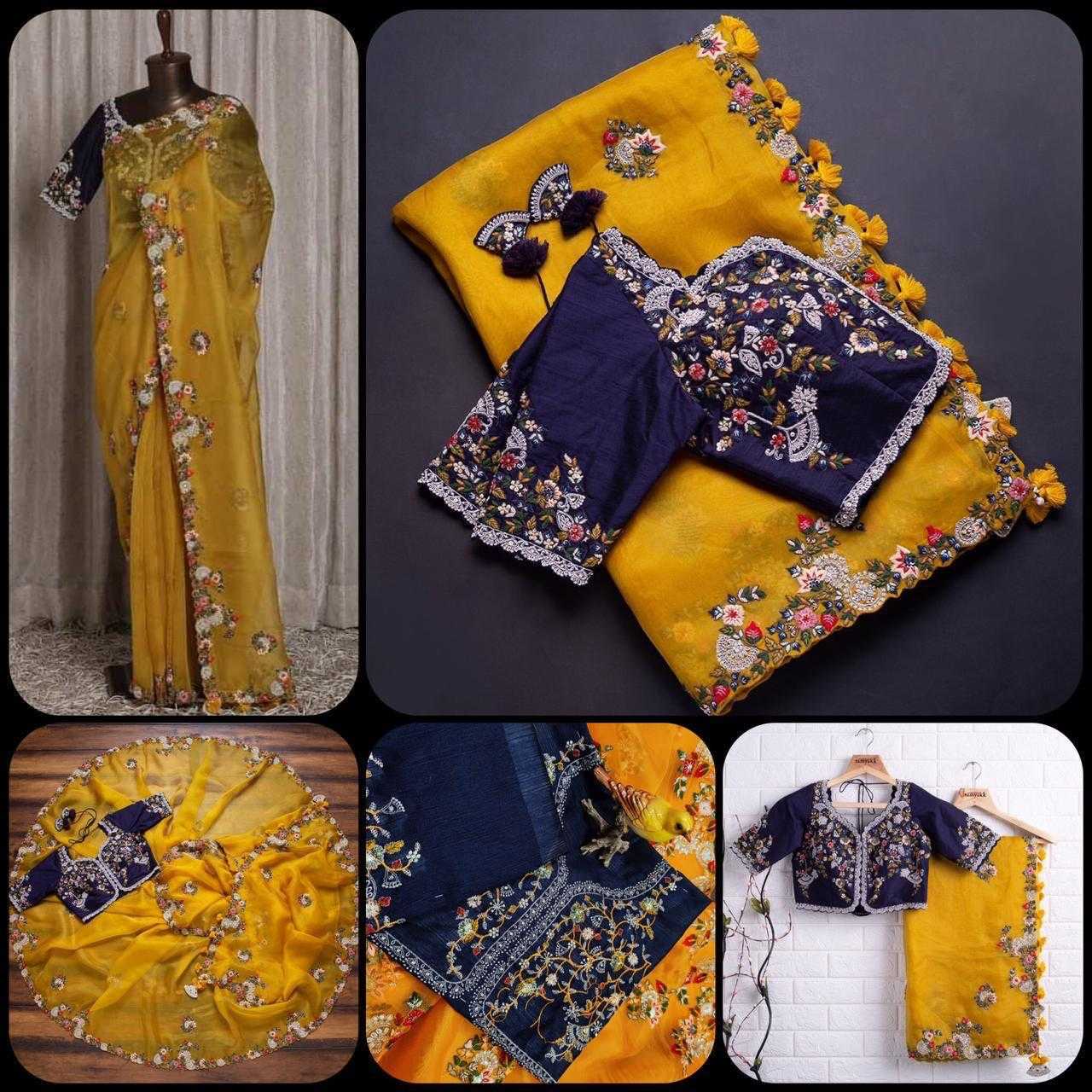Ynf Organza RIN222 Mahi Sarees Wholesale Designer Sarees Organza Sarees Embroidered Sarees Manufacturer