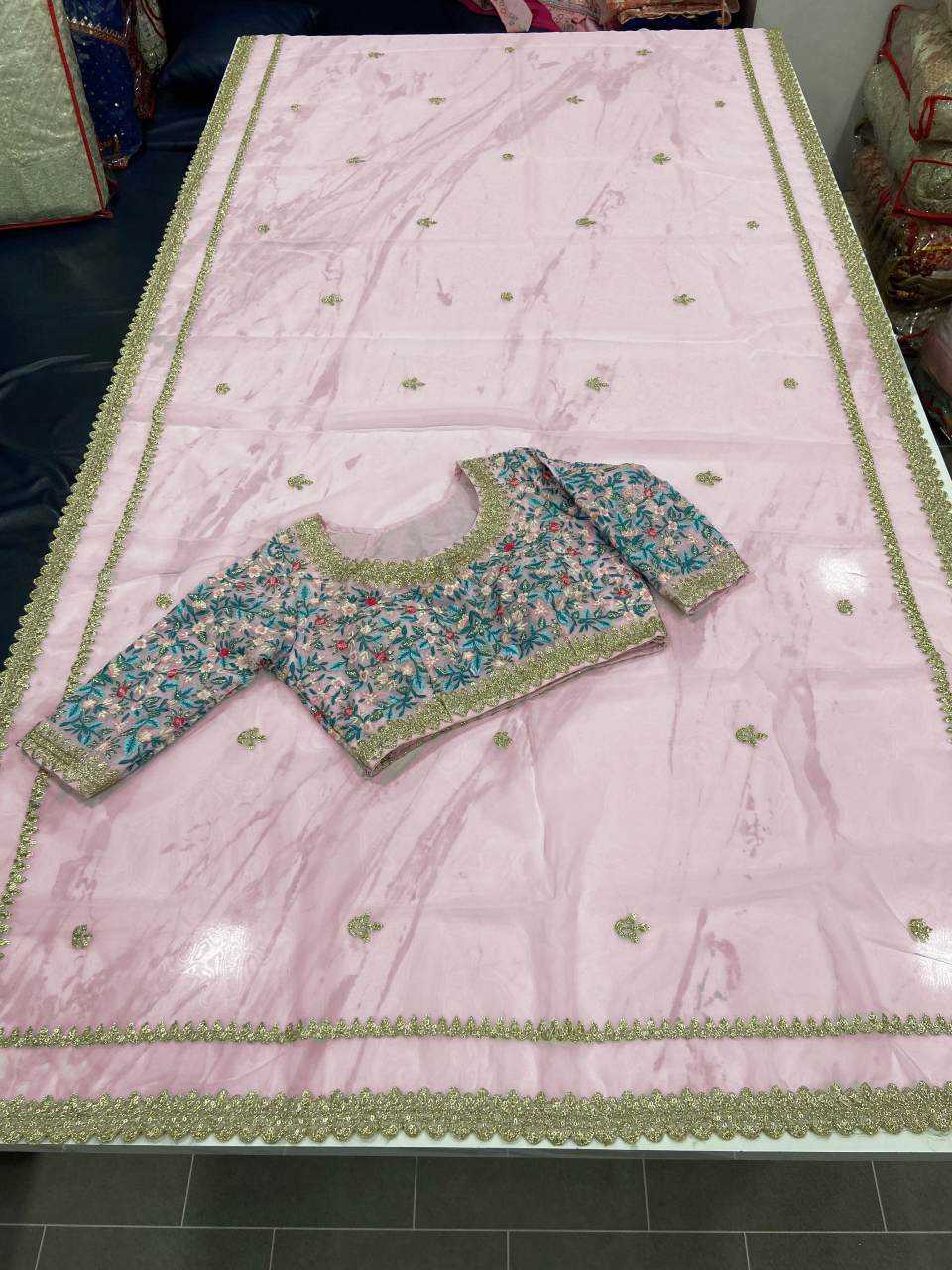 Ynf Organza RIN228 152 Sarees Wedding Collections Wholesale Sequins Work Saree Sangeet Outfits Manufacturer