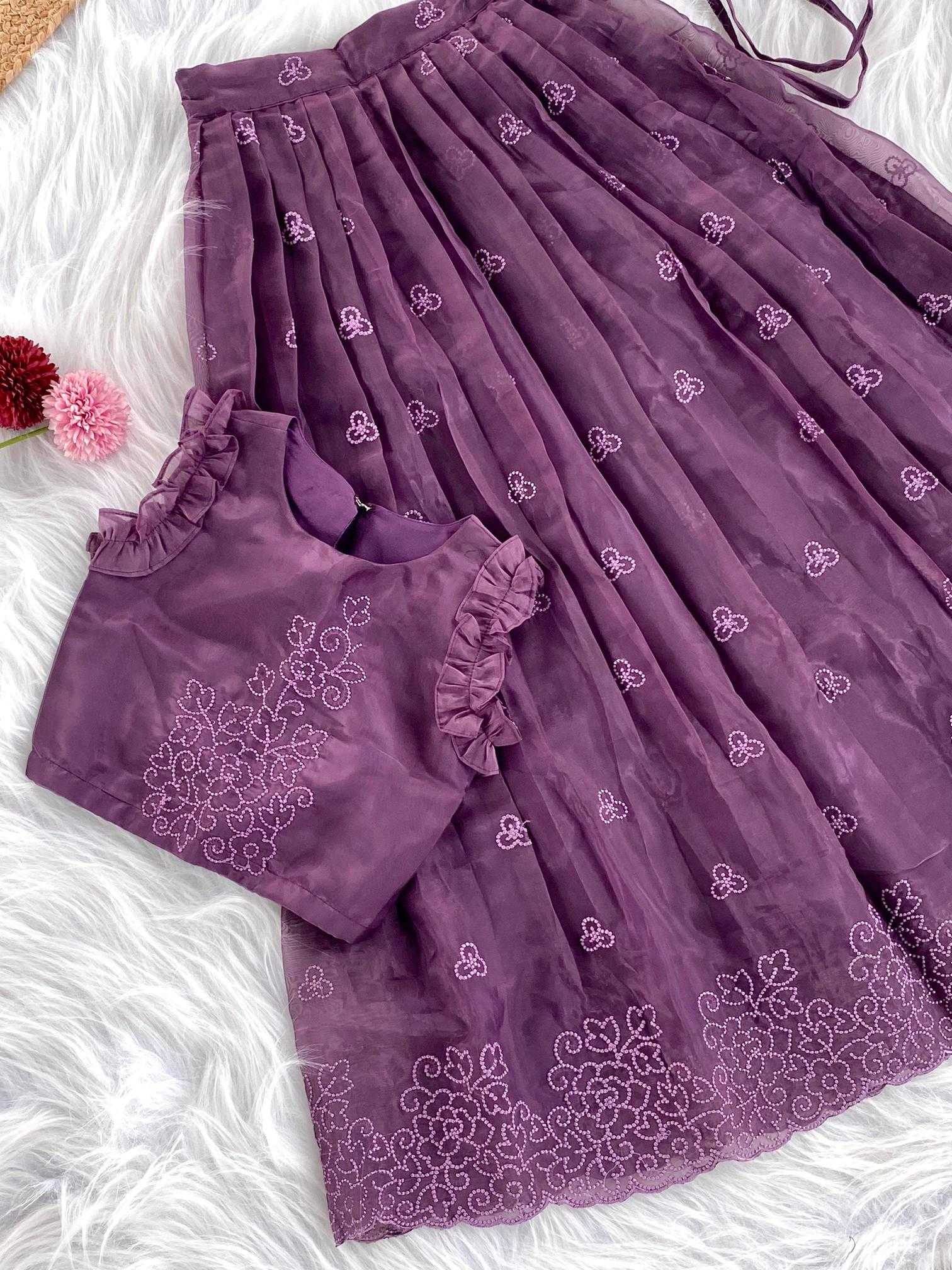 Ynf Organza Silk KESH249 205960 Kids Wear Wholesale Kids Lehenga Kids Lehenga Choli Baby Girl Lehenga Manufacturer