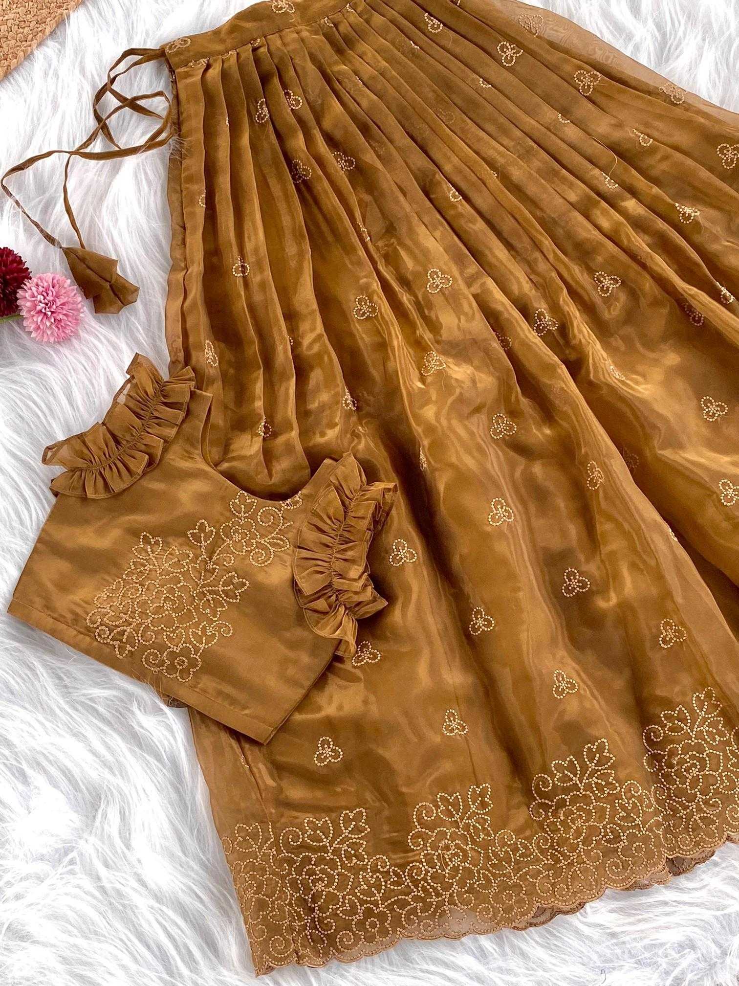 Ynf Organza Silk KESH249 205960 Kids Wear Wholesale Kids Lehenga Kids Lehenga Choli Baby Girl Lehenga Manufacturer