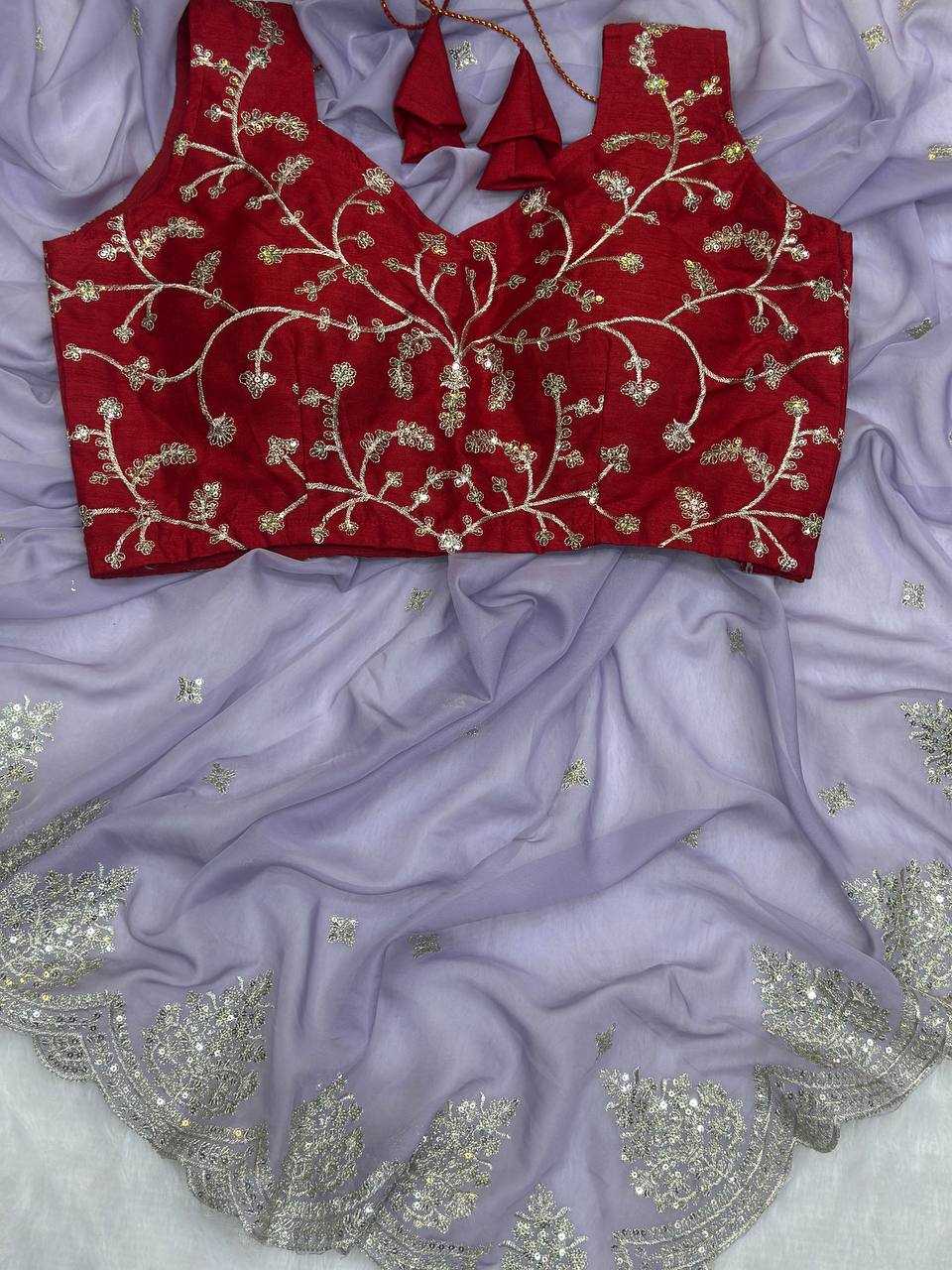 Ynf Organza Silk KESH533 5035 Sarees Wholesale Party Wear Sarees Fancy Sarees Sequence Sarees Embroidered Sarees Cutwork Saree Manufacturer