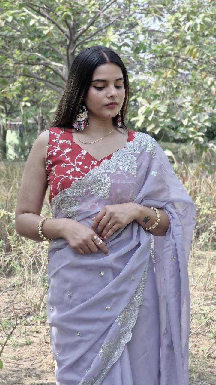 Ynf Organza Silk KESH533 5035 Sarees Wholesale Party Wear Sarees Fancy Sarees Sequence Sarees Embroidered Sarees Cutwork Saree Manufacturer