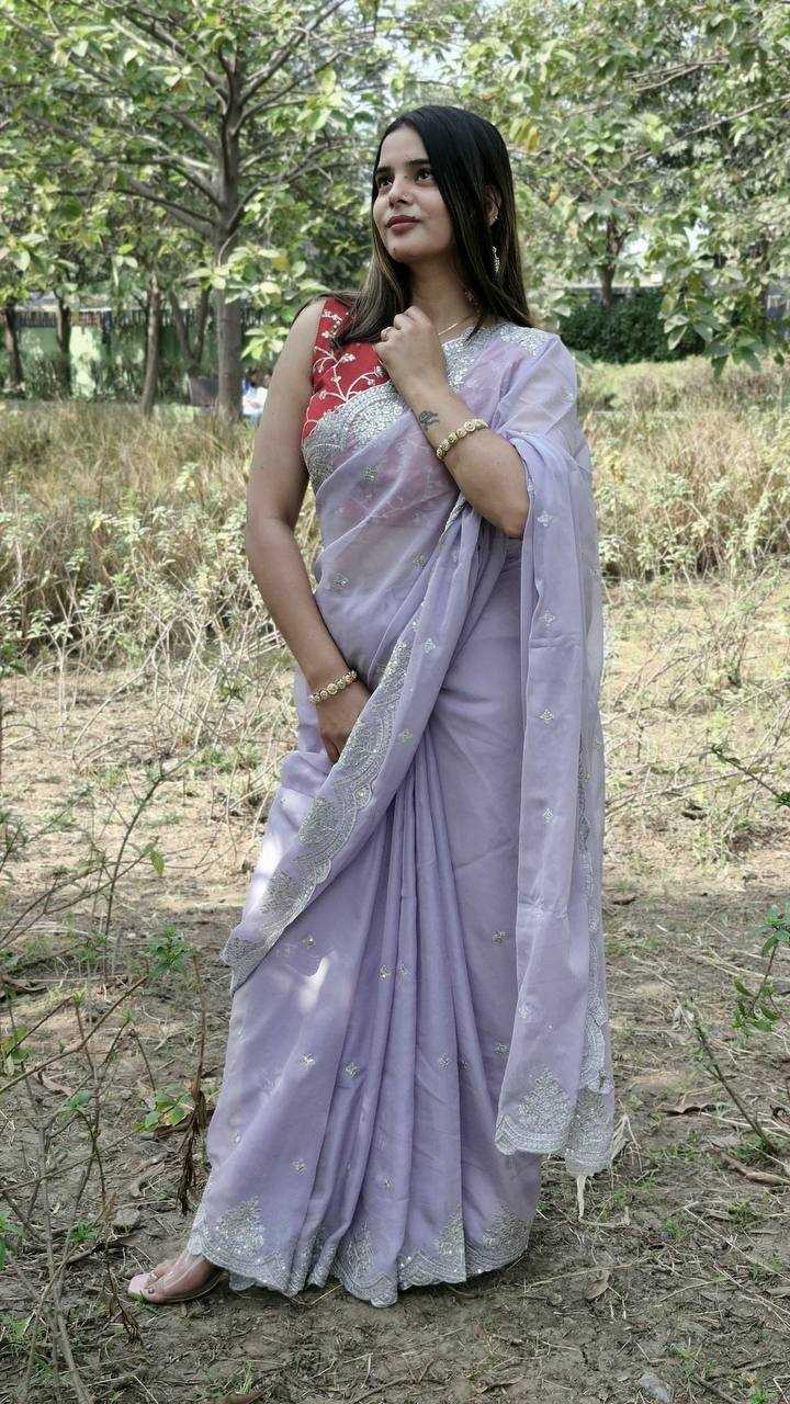Ynf Organza Silk KESH533 5035 Sarees Wholesale Party Wear Sarees Fancy Sarees Sequence Sarees Embroidered Sarees Cutwork Saree Manufacturer