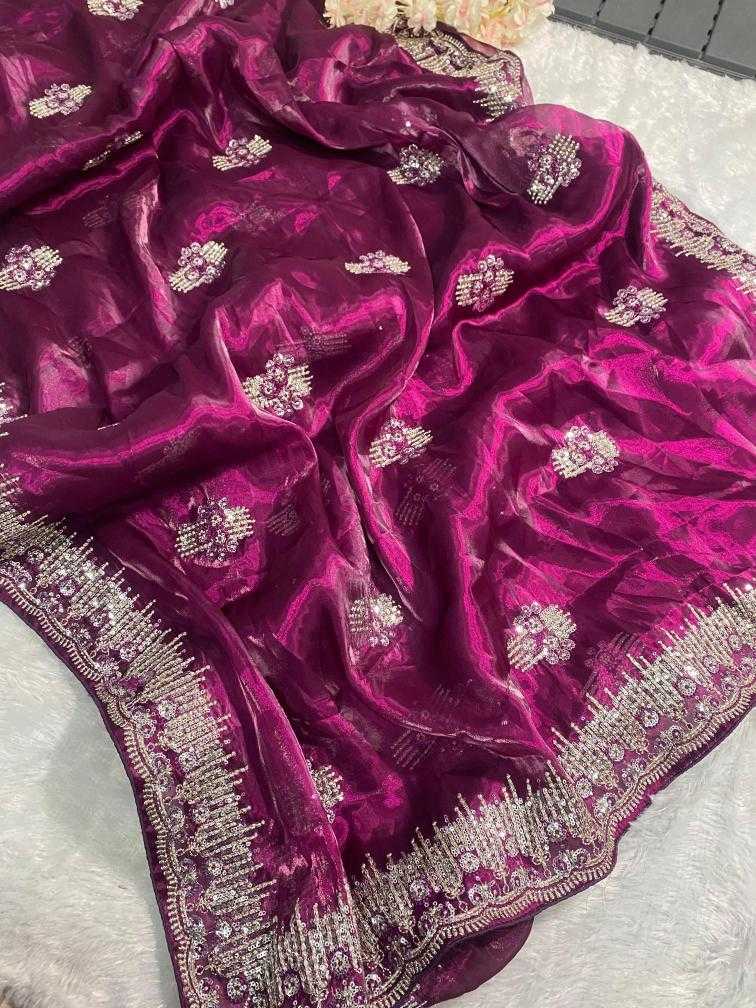 Ynf Pure Silk RIN164 Jimmy Choo Silk Sarees Wholesale Party Wear Silk Sarees Designer Silk Sarees Silk Sarees For Weddings Manufacturer