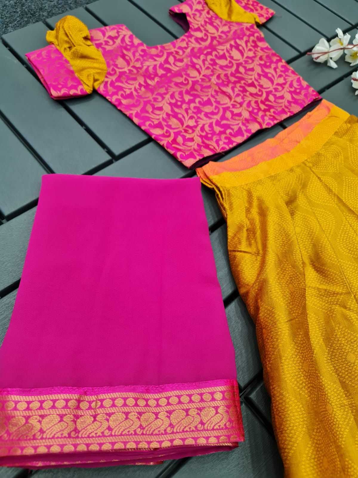 Ynf Pure Silk RIN235 kidsnew Kids Wear Wholesale Kids Gown Kids Ethnic Gowns Manufacturer