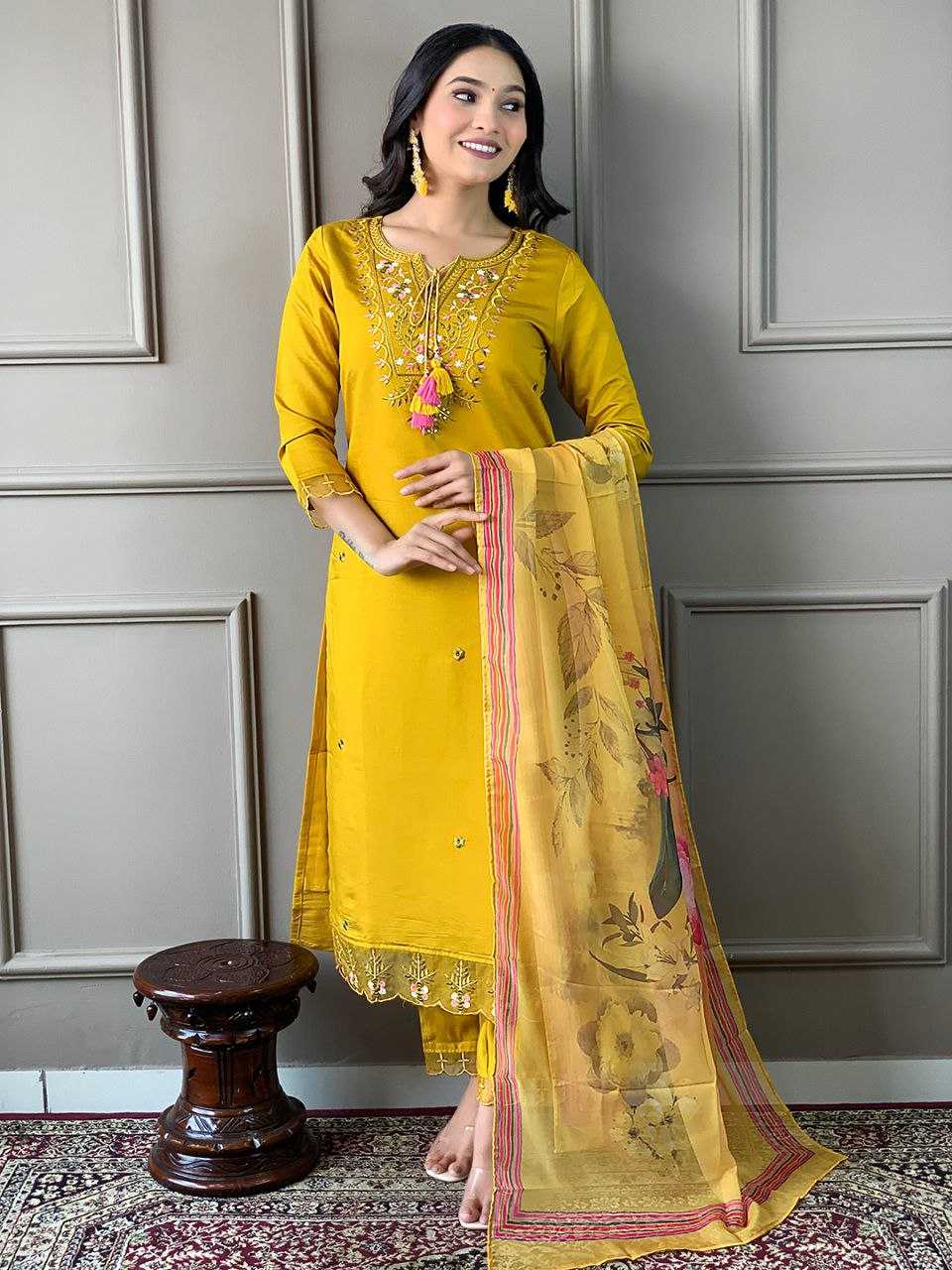 Ynf Pure Viscos KESH529 556 Kurti Wholesale Festive Kurtis Party Wear Kurtis Kurtis With Bottom Embroidered Kurtis Manufacturer