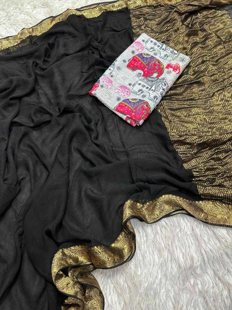 Ynf Pure Viscos RIN178 LALAYAM Sarees Wholesale Designer Sarees Georgette Sarees Viscose Saree Manufacturer
