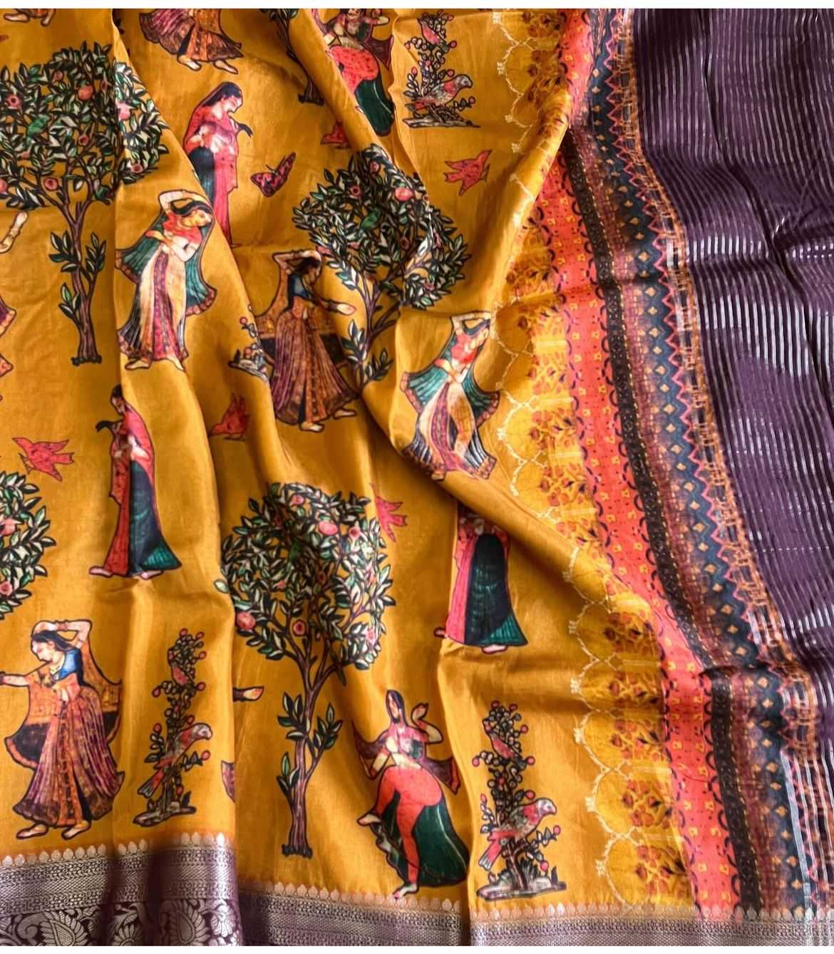 Ynf Pure Viscos RIN203 WHISPER Sarees Wholesale Printed Sarees Kalamkari Sarees Viscose Saree Manufacturer