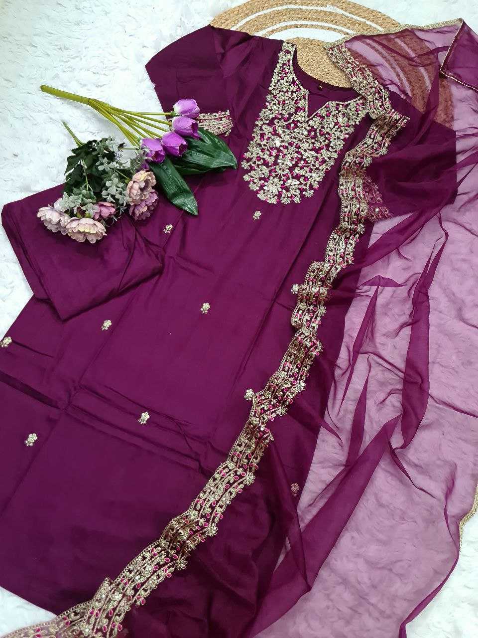Ynf Pure Viscos Suits & Dresses Wholesale Ladies Suits Embroidery Suits Churidar Suits Manufacturer