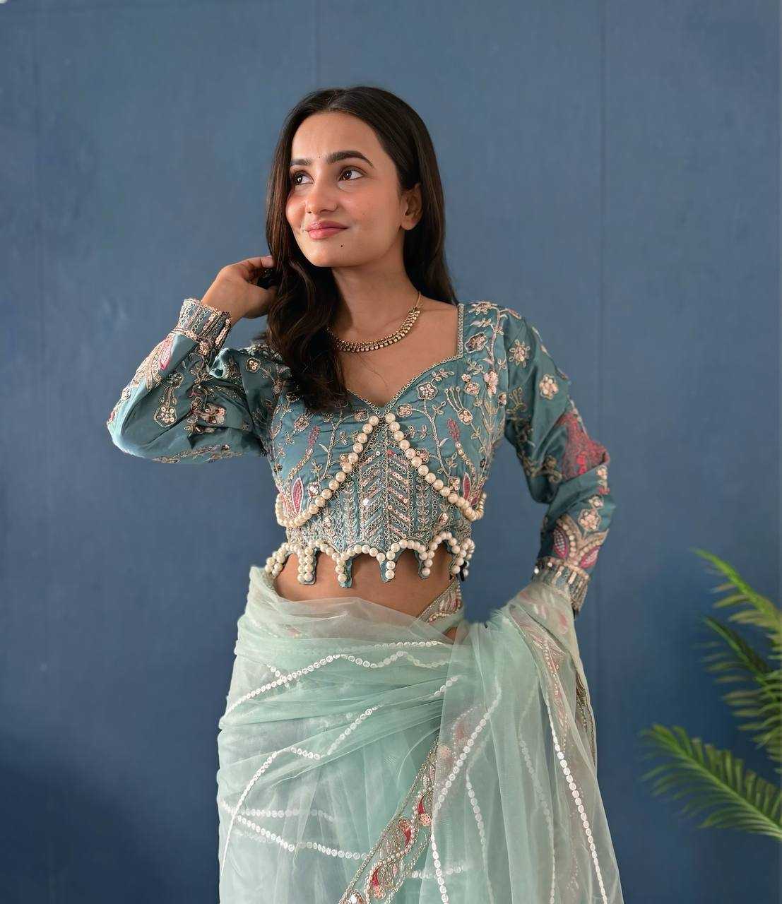 Ynf Rangoli Silk Sarees Wholesale Party Wear Sarees Fancy Sarees Sequence Sarees Embroidered Sarees Manufacturer