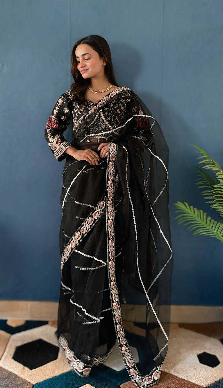 Ynf Rangoli Silk Sarees Wholesale Party Wear Sarees Fancy Sarees Sequence Sarees Embroidered Sarees Manufacturer