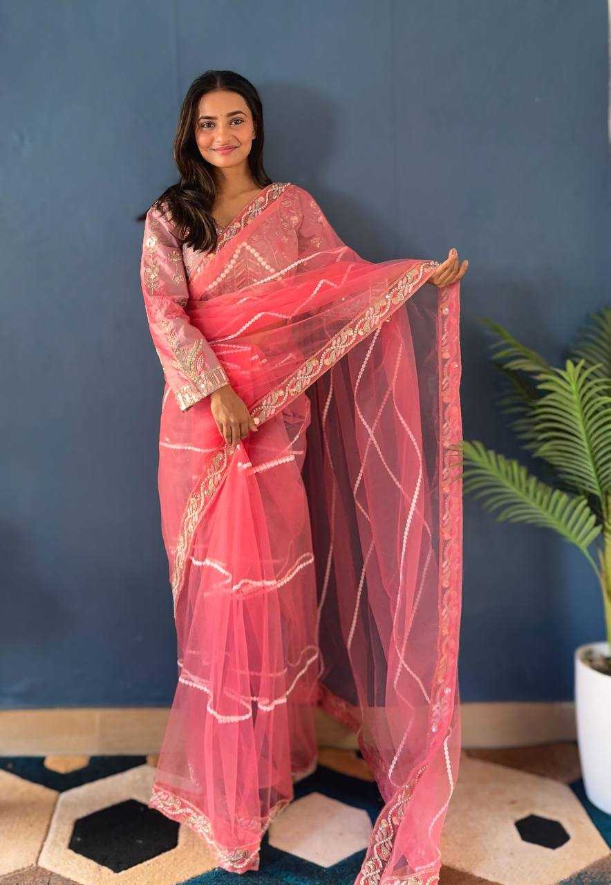 Ynf Rangoli Silk Sarees Wholesale Party Wear Sarees Fancy Sarees Sequence Sarees Embroidered Sarees Manufacturer