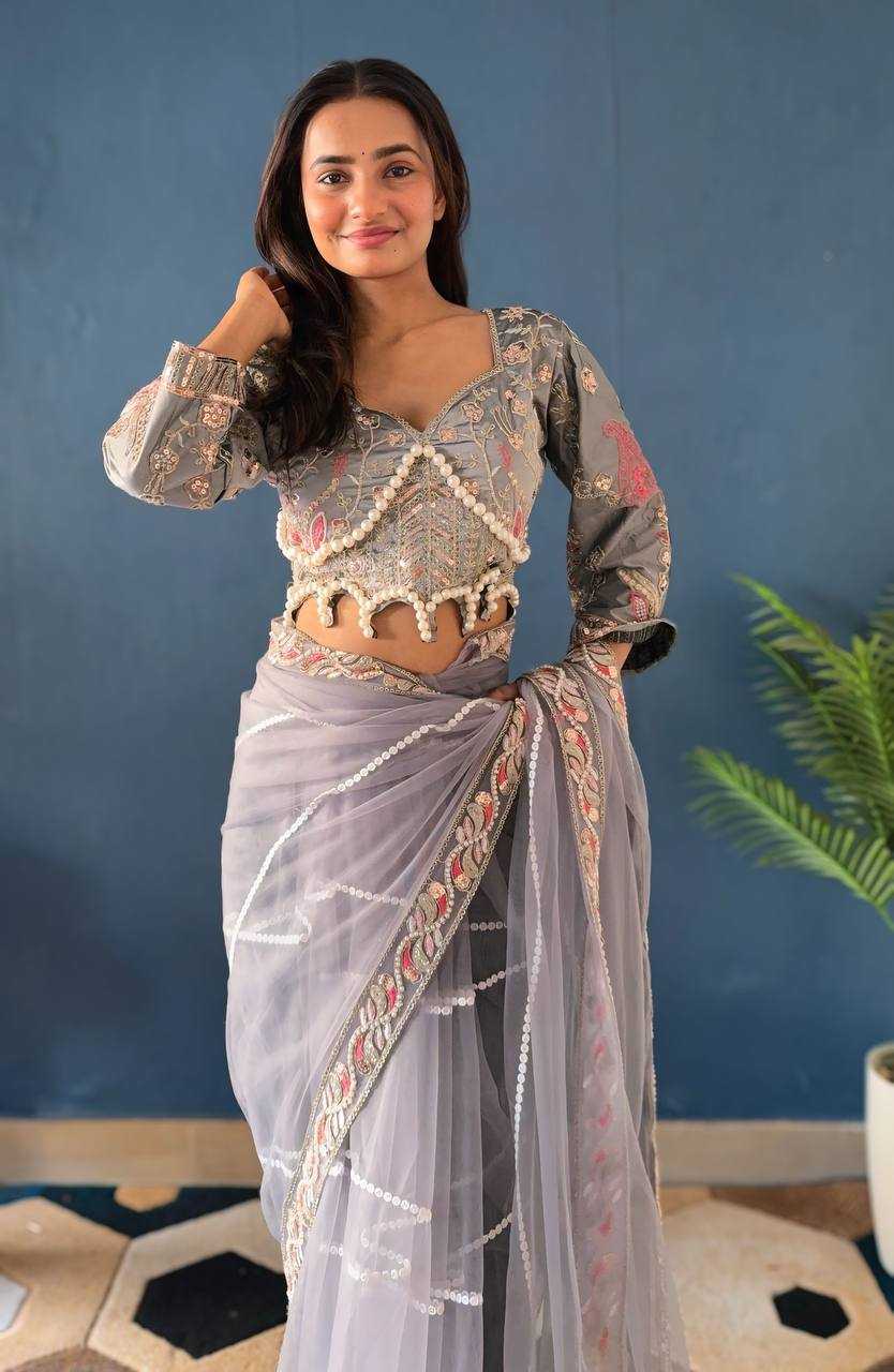 Ynf Rangoli Silk Sarees Wholesale Party Wear Sarees Fancy Sarees Sequence Sarees Embroidered Sarees Manufacturer