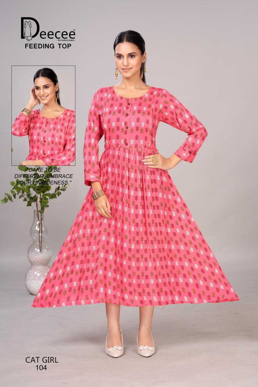 Ynf Rayon RIN190 DEECEE-CAT-GIRL Setwise Collections Wholesale Gowns Catalogs Manufacturer