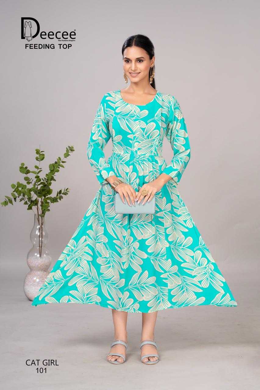 Ynf Rayon RIN190 DEECEE-CAT-GIRL Setwise Collections Wholesale Gowns Catalogs Manufacturer