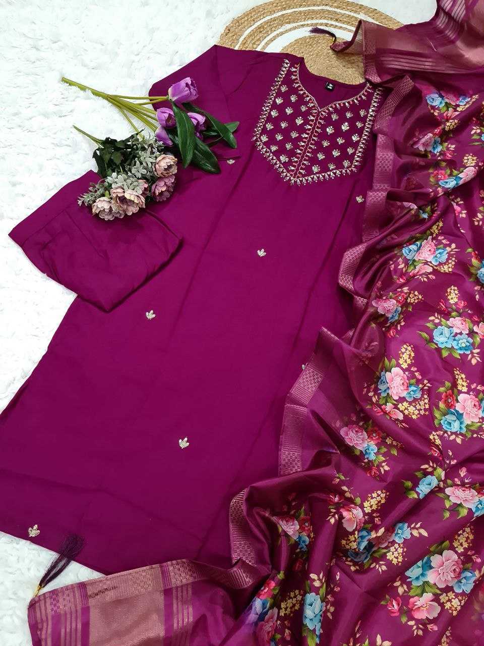 Ynf Reyon Cotton KESH529 MYRA Suits & Dresses Wholesale Ladies Suits Embroidery Suits Palazzo Suit Party wear suits Manufacturer
