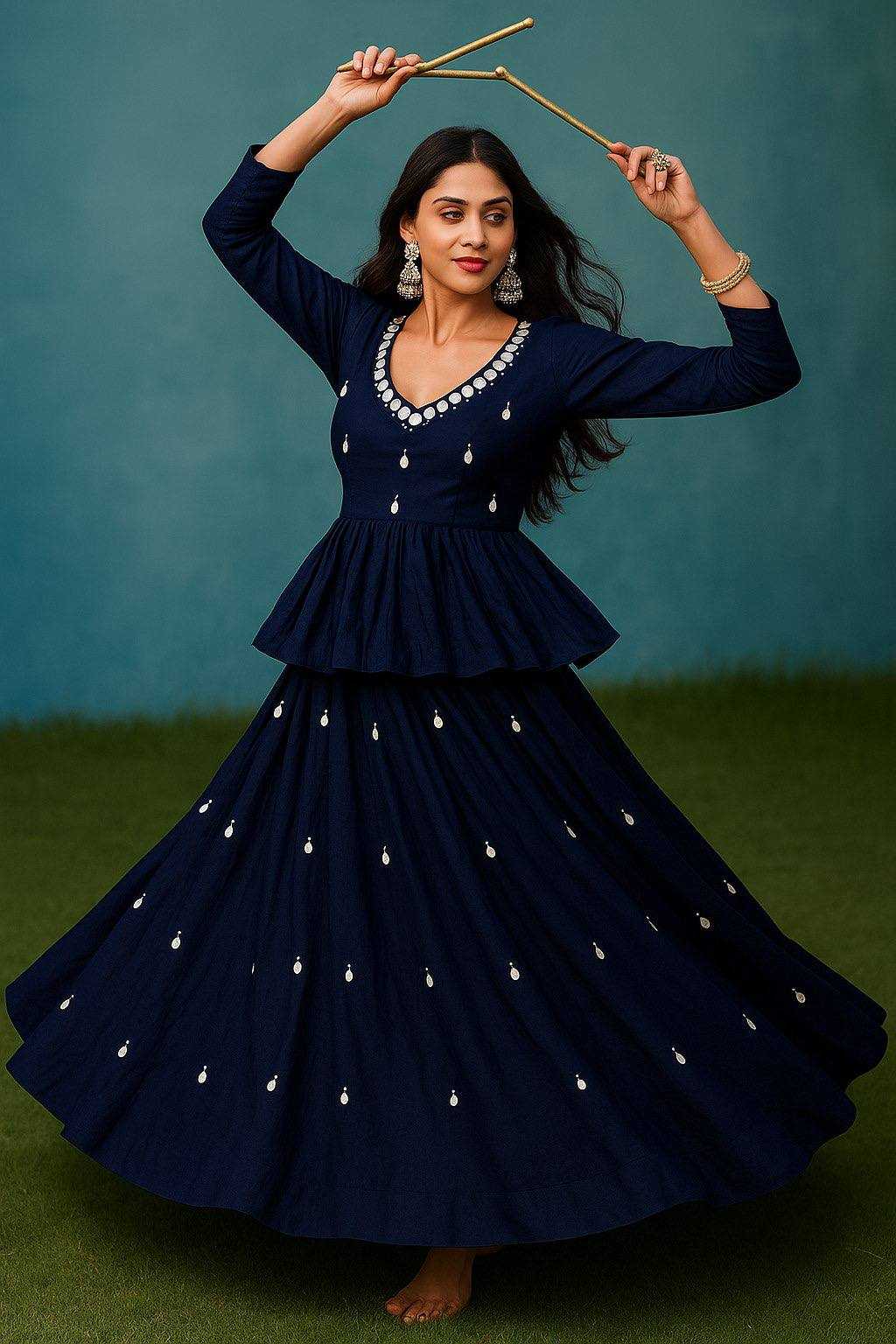 Ynf Reyon Cotton RIN188 KEIDYA Lehengas Wholesale Embroidered Lehenga Mirror Work Lehenga Manufacturer