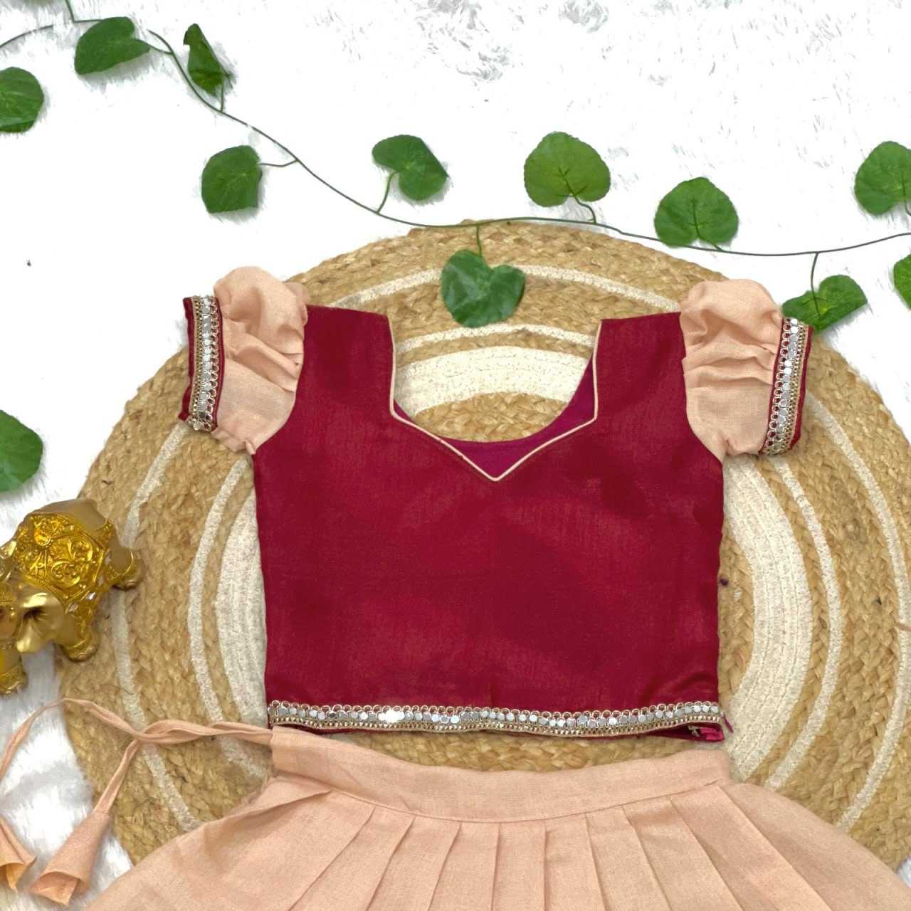 Ynf Rose Gold KESH505 unforgettable Kids Wear Festive Collections Wholesale Kids Lehenga Onam Collections Manufacturer