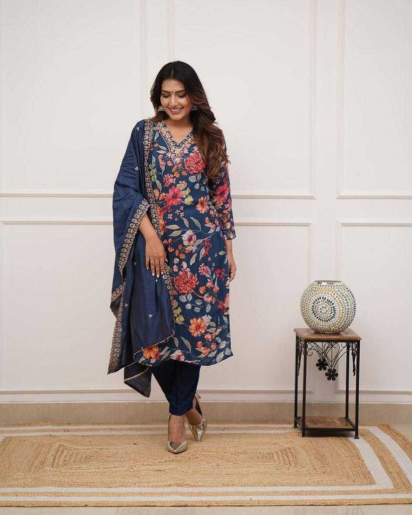Ynf Russian Silk KESH529 MANSI Suits & Dresses Wholesale Ladies Suits Embroidery Suits Party wear suits A-Line Dresses Manufacturer