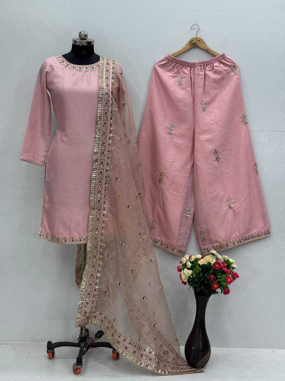 Ynf Satin KESH512 199 Suits & Dresses Wholesale Ladies Suits Dresses Designer Suits Manufacturer