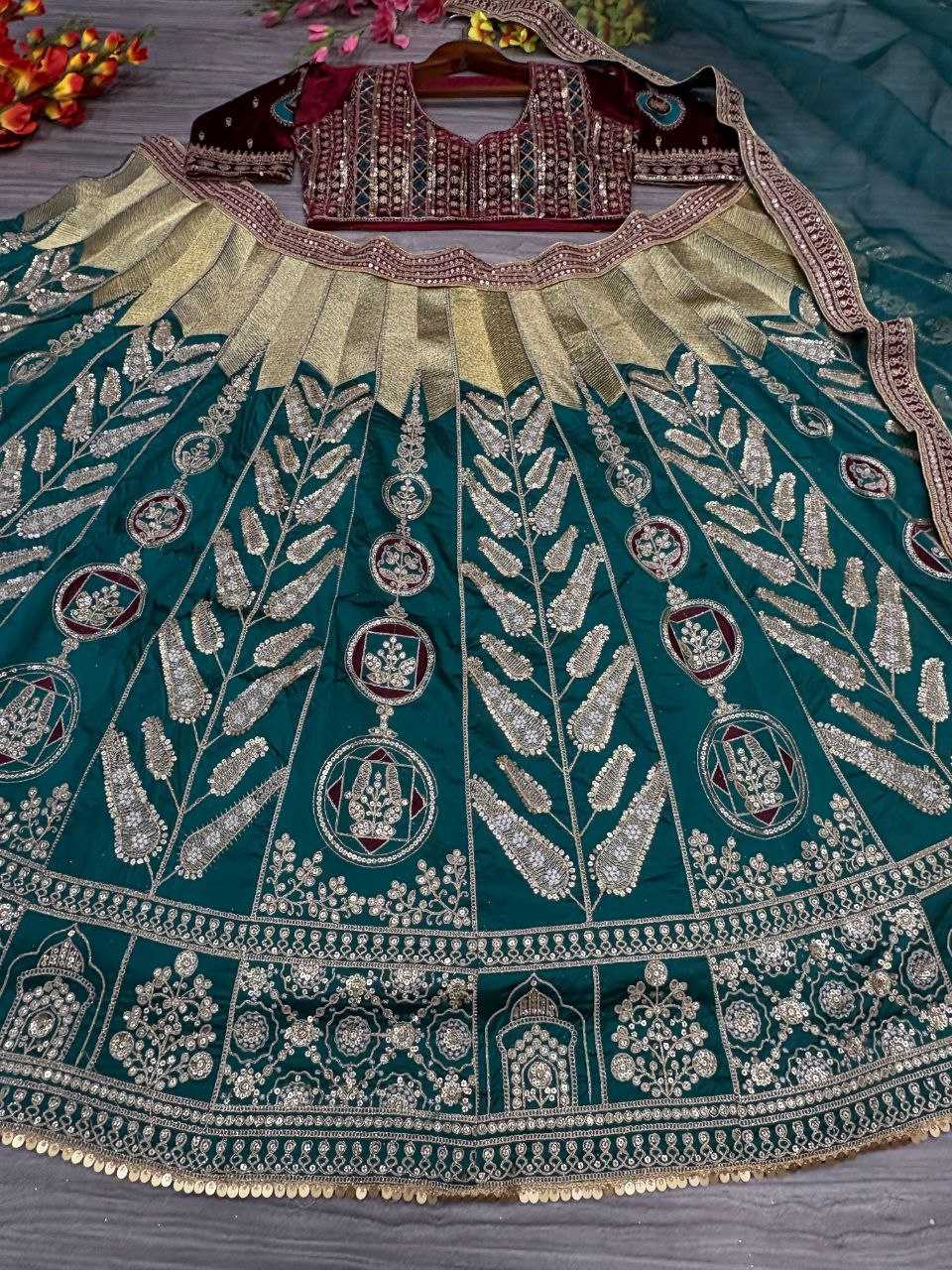 Ynf Satin Silk KESH508 916 Lehengas Wholesale Designer Lehenga Fancy Lehenga Wedding Lehenga Manufacturer