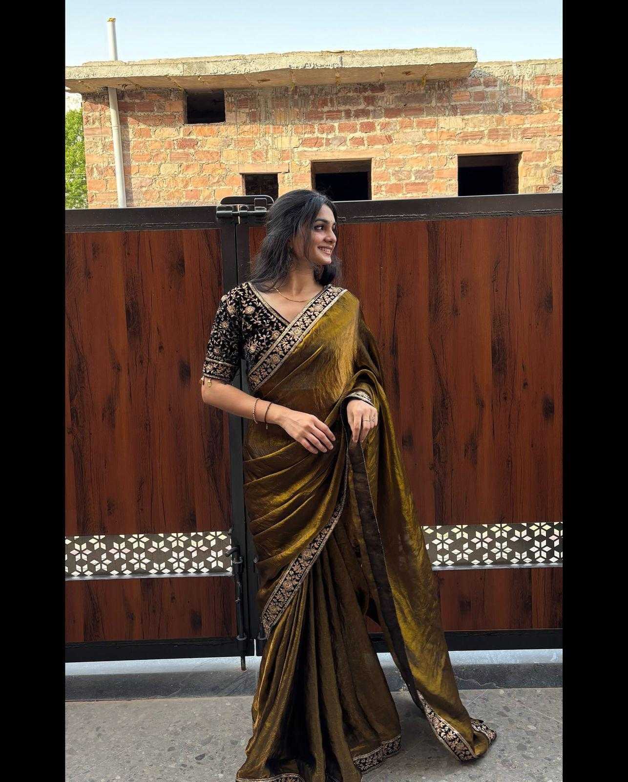 Ynf Satin Silk RIN134 NATASHA Silk Sarees Wedding Collections Wholesale Party Wear Silk Sarees Designer Silk Sarees Embroidered Silk Sarees Manufacturer