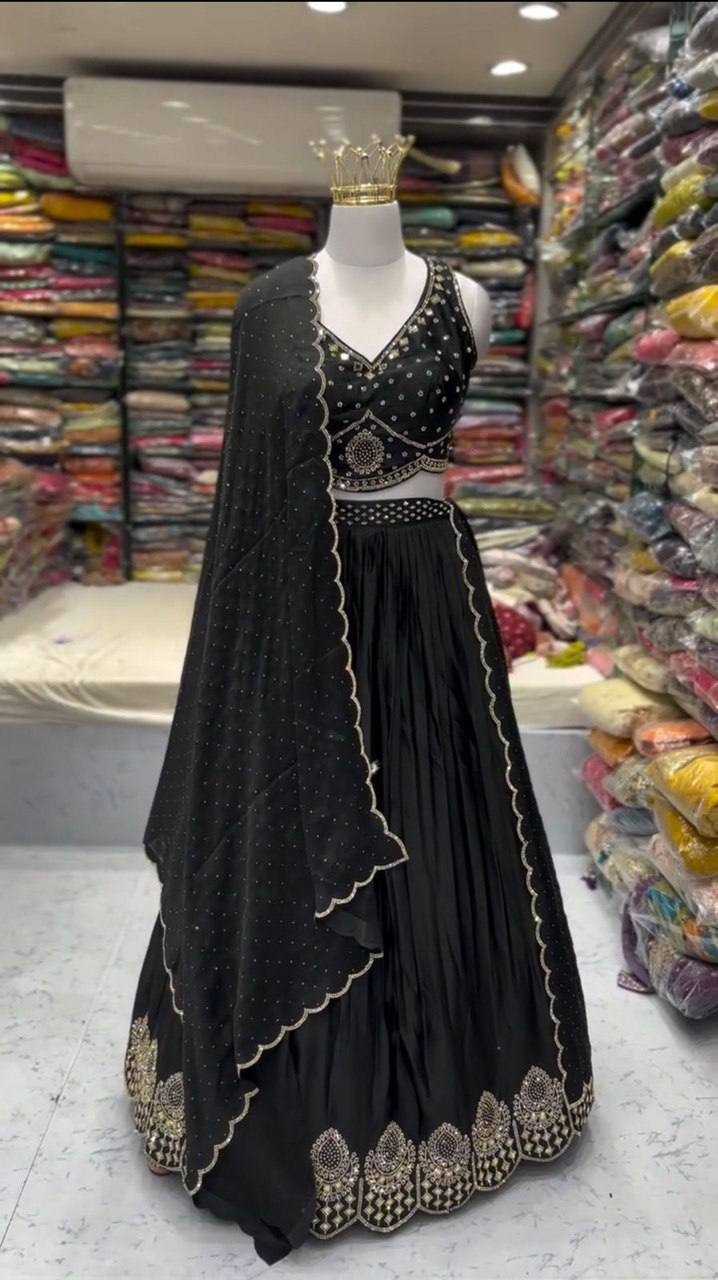 Ynf Satin Silk RIN162 326 Lehengas Wholesale Fancy Lehenga Floral Lehenga Mirror Work Lehenga Lehenga For Engagement Manufacturer