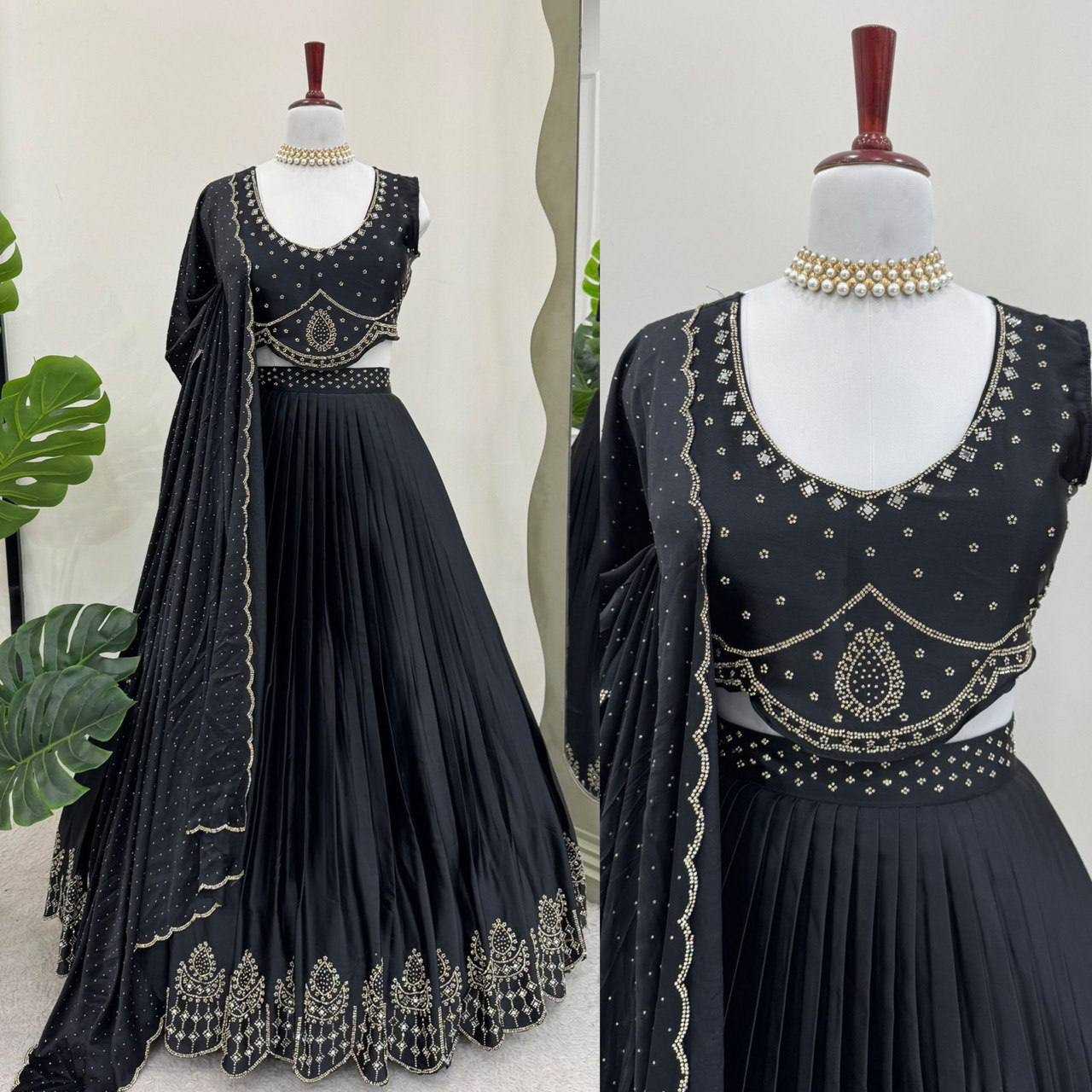 Ynf Satin Silk RIN162 326 Lehengas Wholesale Fancy Lehenga Floral Lehenga Mirror Work Lehenga Lehenga For Engagement Manufacturer