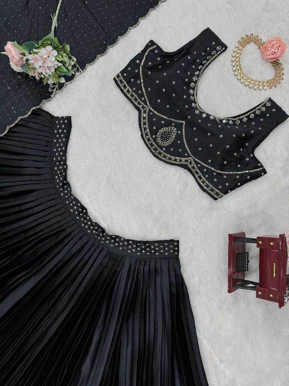 Ynf Satin Silk RIN162 326 Lehengas Wholesale Fancy Lehenga Floral Lehenga Mirror Work Lehenga Lehenga For Engagement Manufacturer