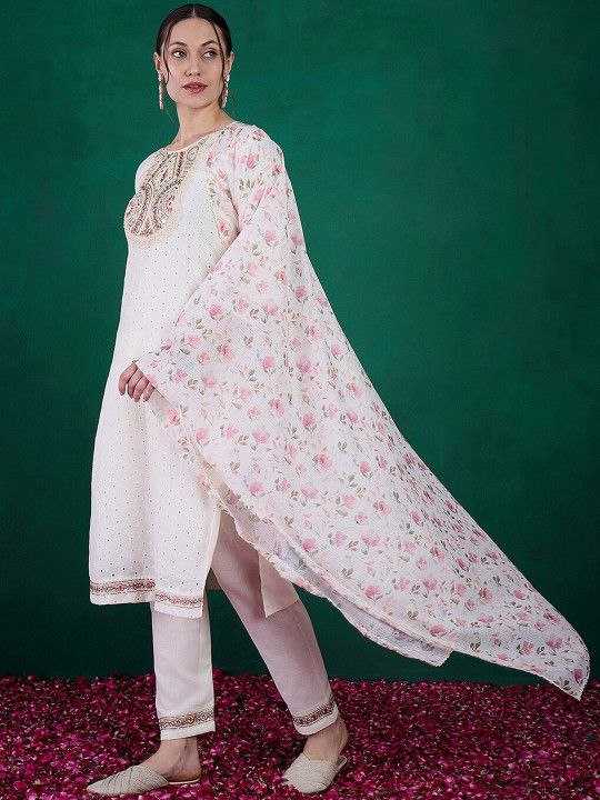 Ynf Schiffli KESH529 JANVI Suits & Dresses Wedding Collections Festive Collections Wholesale Embroidery Suits Cotton Suits Wedding Outfits Manufacturer