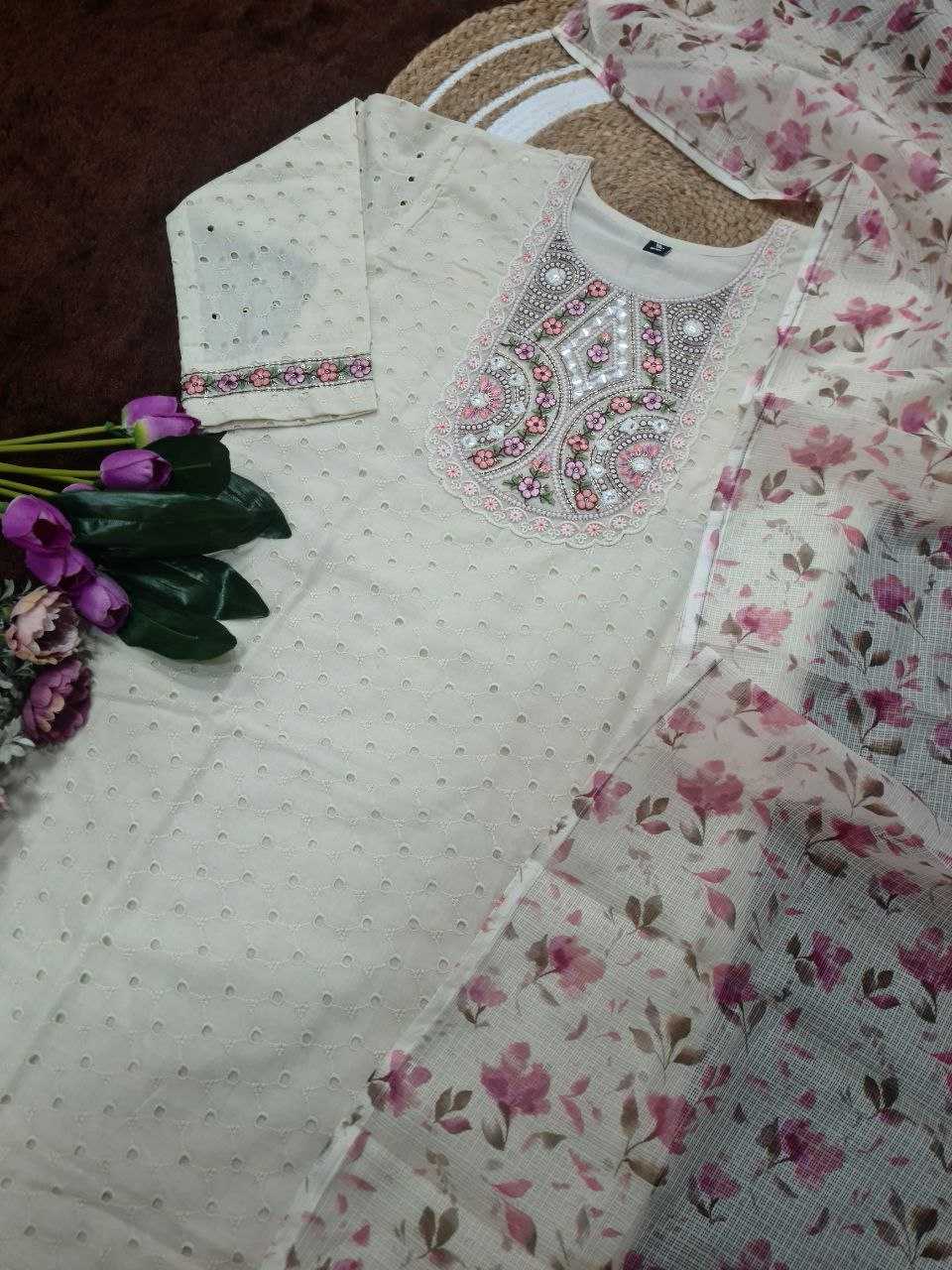 Ynf Schiffli KESH529 JANVI Suits & Dresses Wedding Collections Festive Collections Wholesale Embroidery Suits Cotton Suits Wedding Outfits Manufacturer