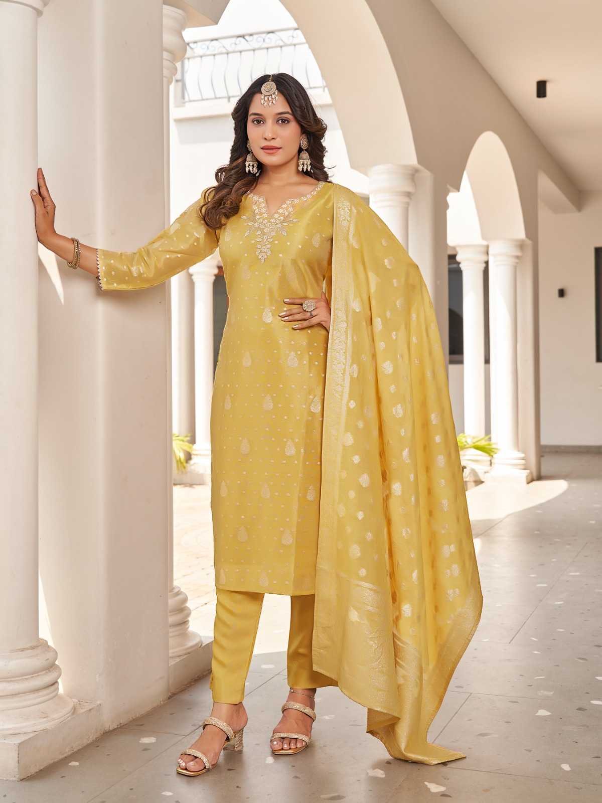 Ynf Shimmer silk RIN190 Setwise Collections Wholesale Kurtis Catalogs Manufacturer