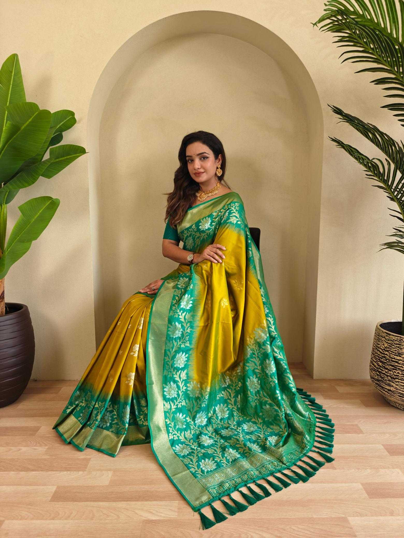 Ynf Silk KESH249 Fulpati Silk Sarees Wholesale Designer Silk Sarees Zari Border Silk Sarees Silk Sarees For Weddings Manufacturer