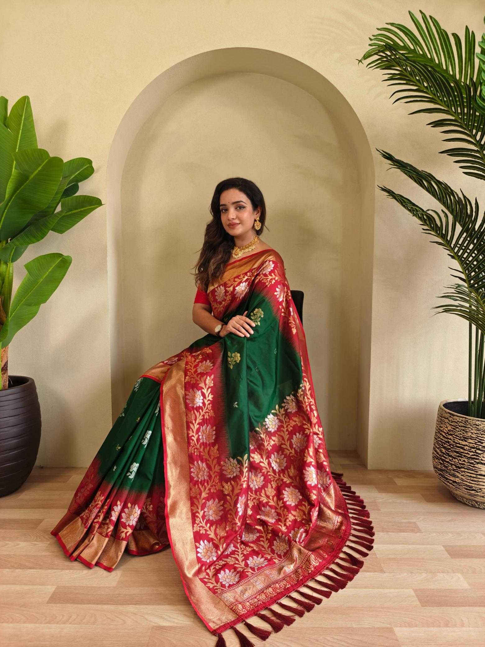 Ynf Silk KESH249 Fulpati Silk Sarees Wholesale Designer Silk Sarees Zari Border Silk Sarees Silk Sarees For Weddings Manufacturer