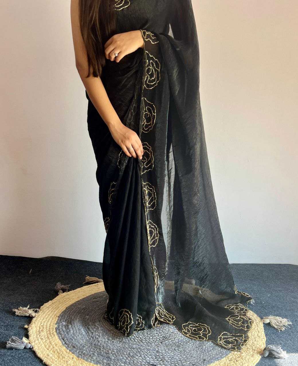 Ynf Silk KESH518 4369 Sarees Wholesale Party Wear Sarees Fancy Sarees Hand Work Sarees Manufacturer