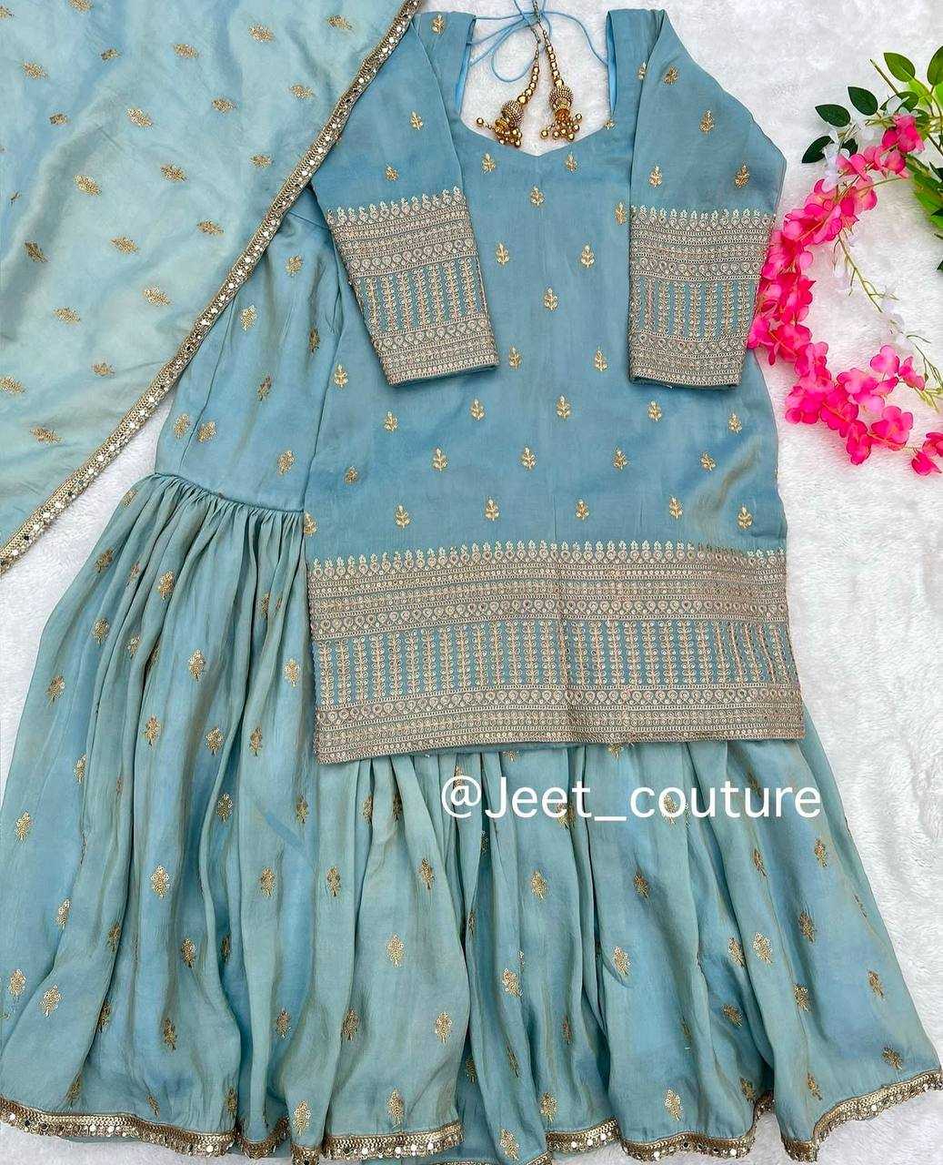 Ynf Silk KESH523 059 Suits & Dresses Wholesale Sharara Salwar Suits Embroidery Suits Party wear suits Manufacturer