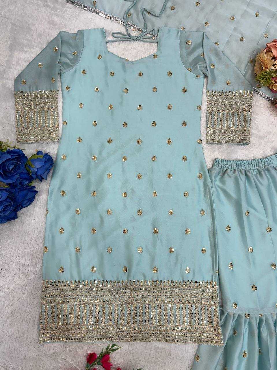 Ynf Silk KESH523 059 Suits & Dresses Wholesale Sharara Salwar Suits Embroidery Suits Party wear suits Manufacturer