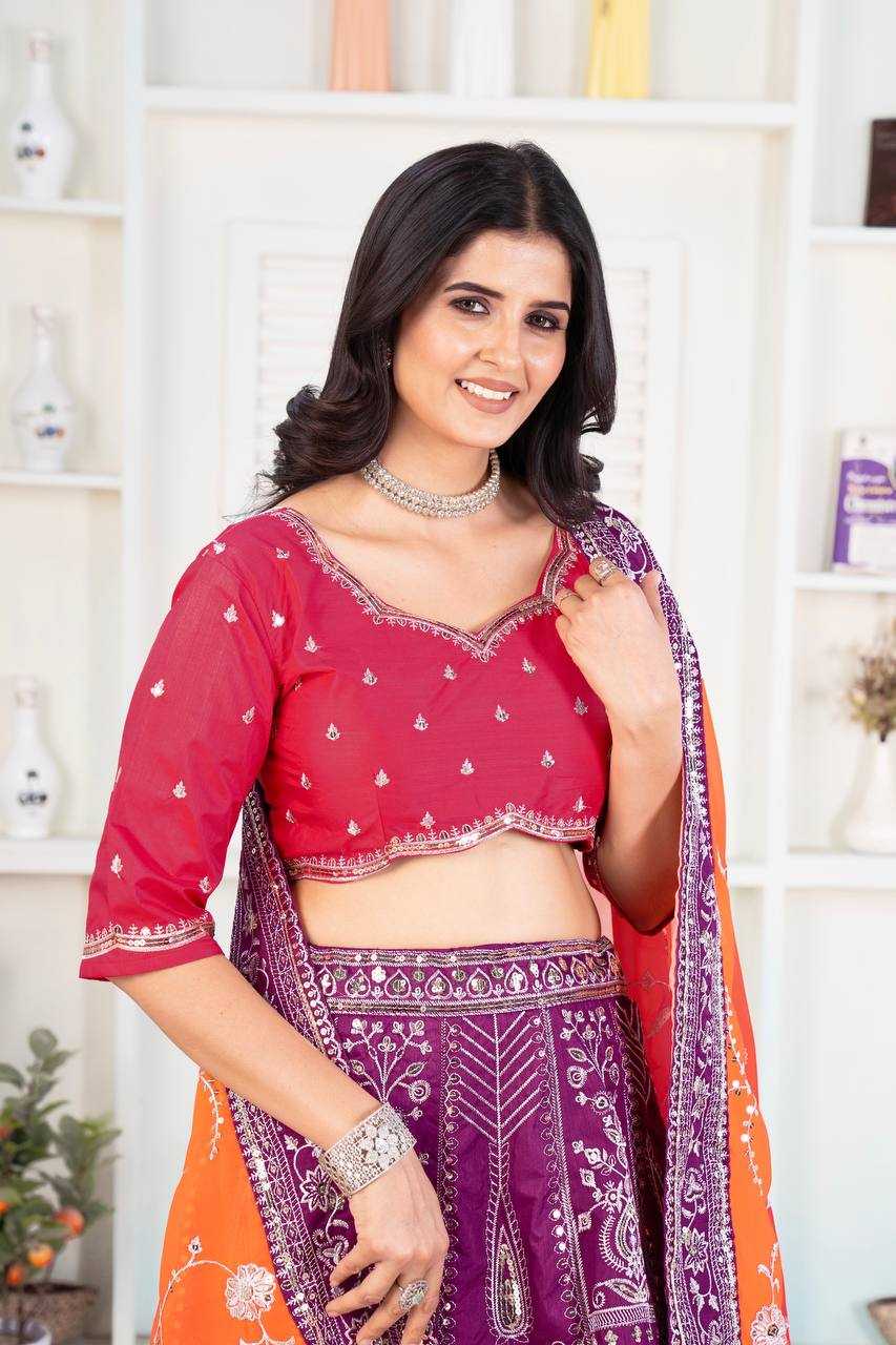 Ynf Silk KESH533 5038 Lehengas Wholesale Fancy Lehenga Embroidered Lehenga Sequins Lehenga Lehenga With Cancan Manufacturer